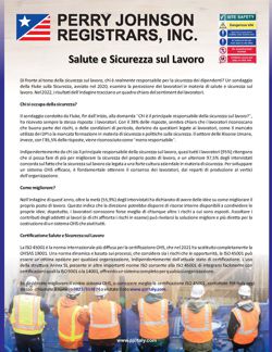 Salute e Sicurezza sul Lavoro