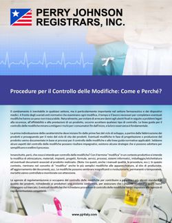 Procedure per il Controllo delle Modifiche: Come e Perché?