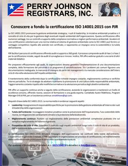 Conoscere a fondo la certificazione ISO 14001:2015 con PJR